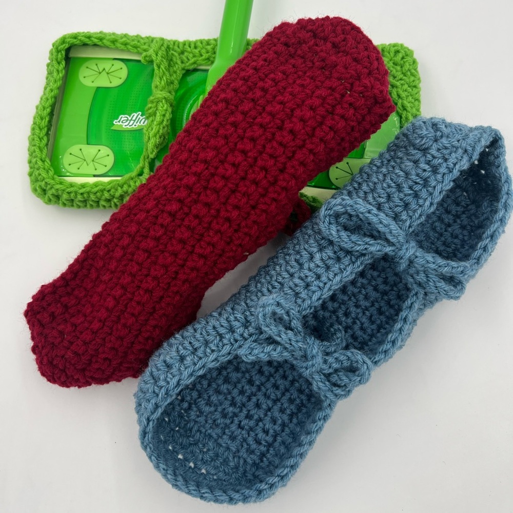 Set of 3 Crochet Reusable Swiffer Pads Mystery Colors Handmade